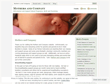 Tablet Screenshot of mothersandcompany.wordpress.com