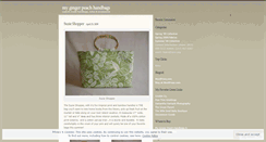 Desktop Screenshot of mygingerpeachhandbags.wordpress.com