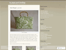 Tablet Screenshot of mygingerpeachhandbags.wordpress.com