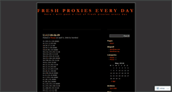 Desktop Screenshot of dailyproxies.wordpress.com