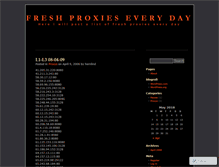 Tablet Screenshot of dailyproxies.wordpress.com