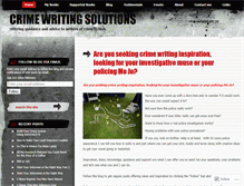 Tablet Screenshot of crimewritingsolutions.wordpress.com