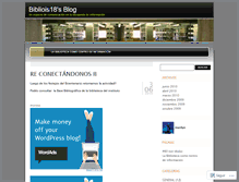 Tablet Screenshot of bibliois18.wordpress.com