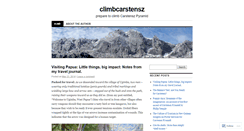 Desktop Screenshot of climbcarstensz.wordpress.com