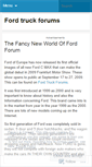 Mobile Screenshot of fordtruckforums.wordpress.com