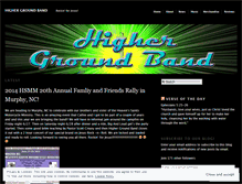 Tablet Screenshot of highergroundband.wordpress.com