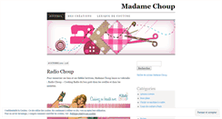 Desktop Screenshot of madamechoup.wordpress.com