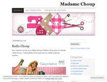 Tablet Screenshot of madamechoup.wordpress.com