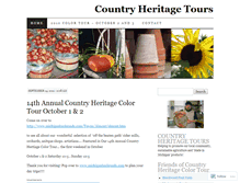 Tablet Screenshot of countryheritagetours.wordpress.com