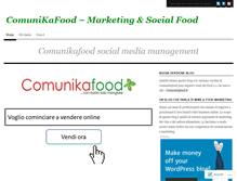 Tablet Screenshot of comunikafood.wordpress.com