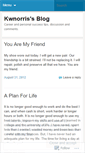 Mobile Screenshot of kwnorris.wordpress.com
