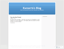 Tablet Screenshot of kwnorris.wordpress.com