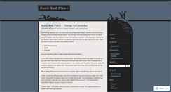 Desktop Screenshot of bunkbedplans.wordpress.com