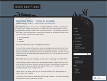 Tablet Screenshot of bunkbedplans.wordpress.com