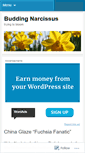 Mobile Screenshot of buddingnarcissus.wordpress.com