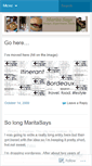 Mobile Screenshot of maritasays.wordpress.com