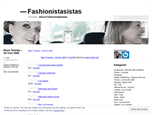 Tablet Screenshot of fashionistasistas.wordpress.com