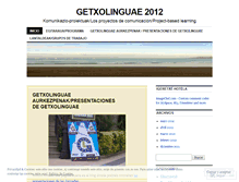 Tablet Screenshot of getxolinguae2012.wordpress.com