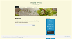 Desktop Screenshot of mightyweak.wordpress.com