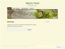 Tablet Screenshot of mightyweak.wordpress.com