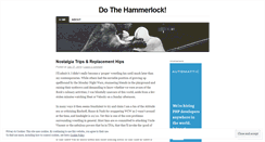 Desktop Screenshot of dothehammerlock.wordpress.com