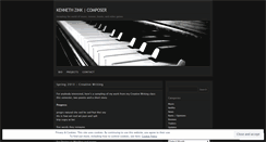 Desktop Screenshot of kennethzinkmusic.wordpress.com