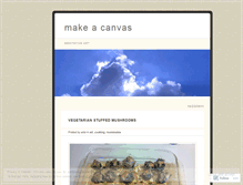 Tablet Screenshot of makeacanvas.wordpress.com