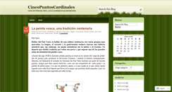 Desktop Screenshot of cincopuntoscardinales.wordpress.com