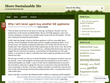 Tablet Screenshot of moresustainableme.wordpress.com