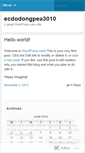 Mobile Screenshot of ecdodongpea3010.wordpress.com