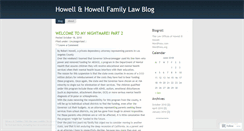 Desktop Screenshot of howellfamilylaw.wordpress.com