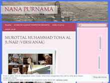 Tablet Screenshot of nanapurnama.wordpress.com