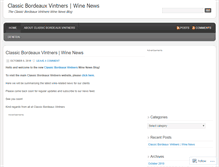 Tablet Screenshot of classicbordeauxvintners.wordpress.com