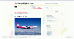 Desktop Screenshot of cheapflightsdeals.wordpress.com