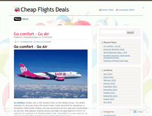 Tablet Screenshot of cheapflightsdeals.wordpress.com