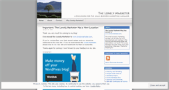 Desktop Screenshot of lonelymarketer.wordpress.com