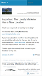 Mobile Screenshot of lonelymarketer.wordpress.com