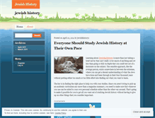 Tablet Screenshot of jewishhistorys.wordpress.com