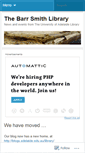 Mobile Screenshot of barrsmithlibrary.wordpress.com