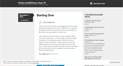 Desktop Screenshot of familylawmckinney.wordpress.com