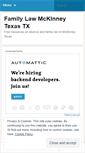 Mobile Screenshot of familylawmckinney.wordpress.com