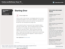 Tablet Screenshot of familylawmckinney.wordpress.com
