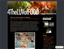 Tablet Screenshot of 4theluvoffood.wordpress.com