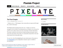 Tablet Screenshot of pixelateproject.wordpress.com