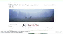 Desktop Screenshot of horseaday.wordpress.com