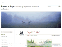 Tablet Screenshot of horseaday.wordpress.com
