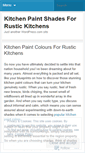 Mobile Screenshot of popularkitchenpaintcolors45.wordpress.com