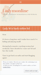 Mobile Screenshot of ladymonline.wordpress.com