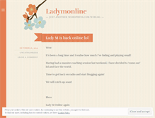 Tablet Screenshot of ladymonline.wordpress.com