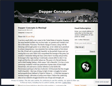 Tablet Screenshot of dapperconcepts.wordpress.com